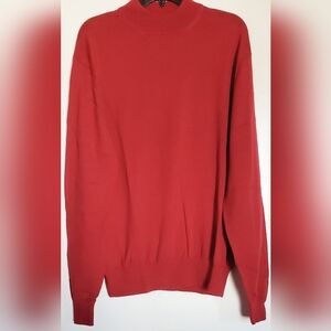 BELFORD Men's Vibrant Red Turtleneck Sweater